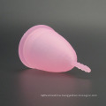 Feminine hygiene silicone menstrual cup folds